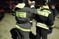 В Волгограде поздно ночью выгорел частный дом