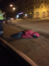 В Волгограде пьяный пешеход уснул на Комсомольском мосту