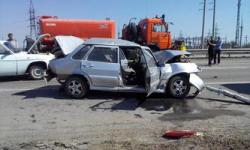 Массовое ДТП на трассе «Волгоград – Москва»: разбиты 4 машины, пострадал 1 человек