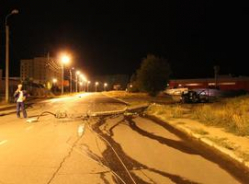 В Волгоградской области после наезда на столб обгорел водитель