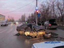 В Волгограде из-за столкновения двух «легковушек» пострадала женщина-пешеход