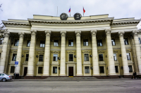 Администрация Волгоградской области желает белый лифт с мраморным полом