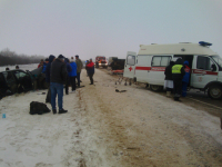 Под Волгоградом в столкновении микроавтобуса и легковушки пострадали пять человек