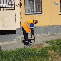 В Дзержинском районе рабочие повредили газопровод