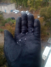 В Волгограде пошел снег
