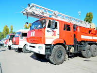В Михайловке прошла выставка пожарно-спасательной техники 