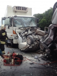 На трассе «Крым» произошло ДТП с участием грузовика: погибли четверо взрослых и младенец