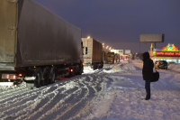 В Ростове из-за непогоды на трассе М4-Дон ограничили движение для автомобилистов