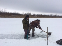 Под Волгоградом инспекторы и МЧС спасают рыбу от замора
