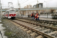В Волгограде заканчивают строительство троллейбусного кольца и трамвайного съезда