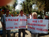 В Калаче-на-Дону прошел митинг против пенсионной реформы