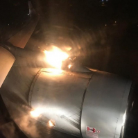 У летевшего самолета ТУ-204 в Сочи из Уфы загорелся двигатель