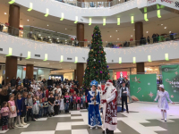 В ТРК «Акварель» дети встретили Деда Мороза