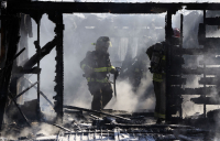 В Волгоградской области при пожаре в частном доме погиб человек
