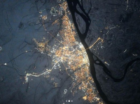 Роскосмос опубликовал фото ночного Волгограда из космоса