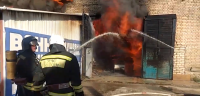 В Волгограде загорелся рынок на Тулака