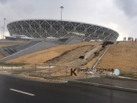 Так и подмывает: Волгоград-Арена не прошла испытание «сильнейшим за 100 лет дождем-2019»