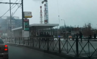 Взрыв газового баллона на «коломенской» попал на видео