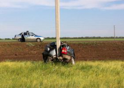   В Волгоградской области водитель налетел на столб