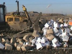 В Волгограде уничтожили более 22 тысяч бутылок алкогольного фальсификата
