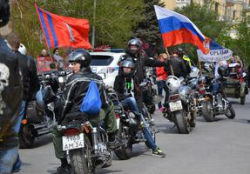 Волгоградские мотоциклисты отправились на Мамаев Курган