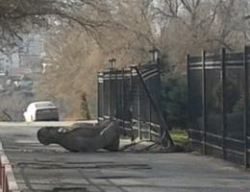 Железный Феликс пал у здания МВД в Волгограде