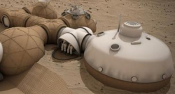 NASA показало, где будут жить первые переселенцы на Марс