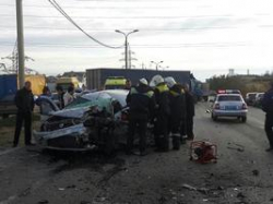 В Волгограде «в лобовом» столкновении погибли водители двух «легковушек»