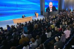 В ходе пресс-конференции Путин ответил на 70 вопросов