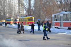 В Волгограде трамвай чуть было не зарезал мужчину