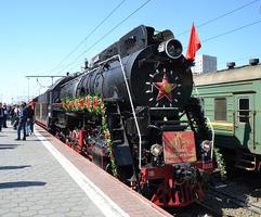 На станцию Волгоград-I прибыл ретро-поезд «Победа»